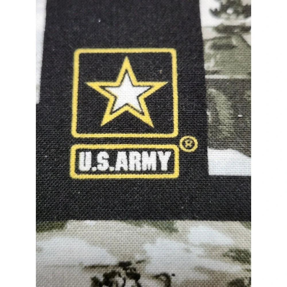 US Army Military Throw Pillow 15 x 15 Stuffed Cushion USA Bald Eagle Veteran